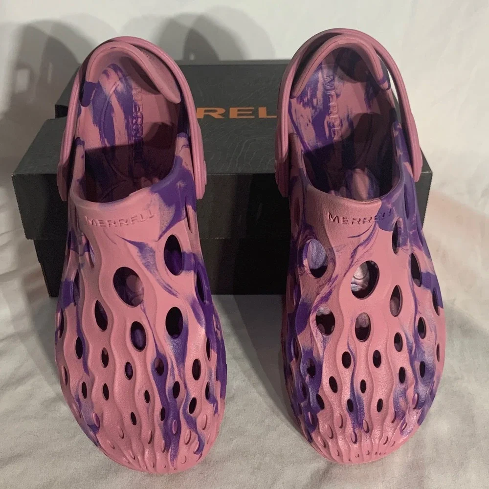 Merrell Hydro Moc Pink Purple Crocs Kids Size 3